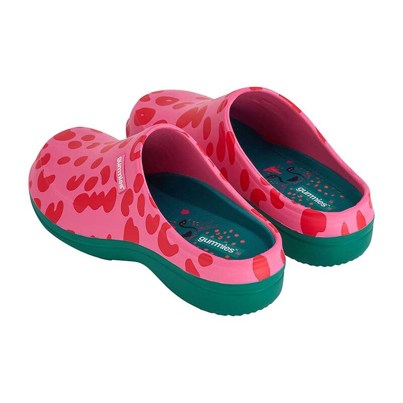 Annabel Trends Gummies Clog Memory Foam - Cheetah Spot Pink image number 2